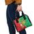 Personalised Mauritania Shoulder Handbag African Wild Cat With Coat Of Arms - Wonder Print Shop