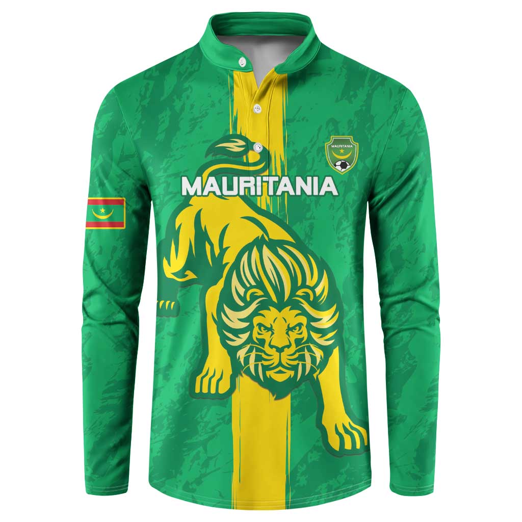 Custom Mauritania Football Button Sweatshirt Go Al-Murabitun - Wonder Print Shop