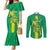 Custom Mauritania Football Couples Matching Mermaid Dress and Long Sleeve Button Shirt Go Al-Murabitun