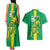 Custom Mauritania Football Couples Matching Tank Maxi Dress and Hawaiian Shirt Go Al-Murabitun