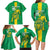 Custom Mauritania Football Family Matching Long Sleeve Bodycon Dress and Hawaiian Shirt Go Al-Murabitun - Wonder Print Shop