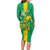 Custom Mauritania Football Family Matching Long Sleeve Bodycon Dress and Hawaiian Shirt Go Al-Murabitun - Wonder Print Shop