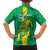 Custom Mauritania Football Family Matching Off The Shoulder Long Sleeve Dress and Hawaiian Shirt Go Al-Murabitun