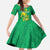 Custom Mauritania Football Family Matching Off The Shoulder Long Sleeve Dress and Hawaiian Shirt Go Al-Murabitun