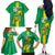 Custom Mauritania Football Family Matching Off The Shoulder Long Sleeve Dress and Hawaiian Shirt Go Al-Murabitun