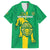 Custom Mauritania Football Family Matching Off The Shoulder Long Sleeve Dress and Hawaiian Shirt Go Al-Murabitun