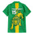 Custom Mauritania Football Family Matching Off The Shoulder Long Sleeve Dress and Hawaiian Shirt Go Al-Murabitun