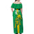 Custom Mauritania Football Family Matching Off Shoulder Maxi Dress and Hawaiian Shirt Go Al-Murabitun - Wonder Print Shop