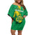 Custom Mauritania Football Family Matching Off Shoulder Short Dress and Hawaiian Shirt Go Al-Murabitun - Wonder Print Shop