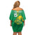 Custom Mauritania Football Family Matching Off Shoulder Short Dress and Hawaiian Shirt Go Al-Murabitun - Wonder Print Shop