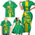 Custom Mauritania Football Family Matching Short Sleeve Bodycon Dress and Hawaiian Shirt Go Al-Murabitun - Wonder Print Shop