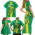 Custom Mauritania Football Family Matching Short Sleeve Bodycon Dress and Hawaiian Shirt Go Al-Murabitun - Wonder Print Shop