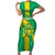 Custom Mauritania Football Family Matching Short Sleeve Bodycon Dress and Hawaiian Shirt Go Al-Murabitun - Wonder Print Shop