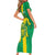 Custom Mauritania Football Family Matching Short Sleeve Bodycon Dress and Hawaiian Shirt Go Al-Murabitun - Wonder Print Shop