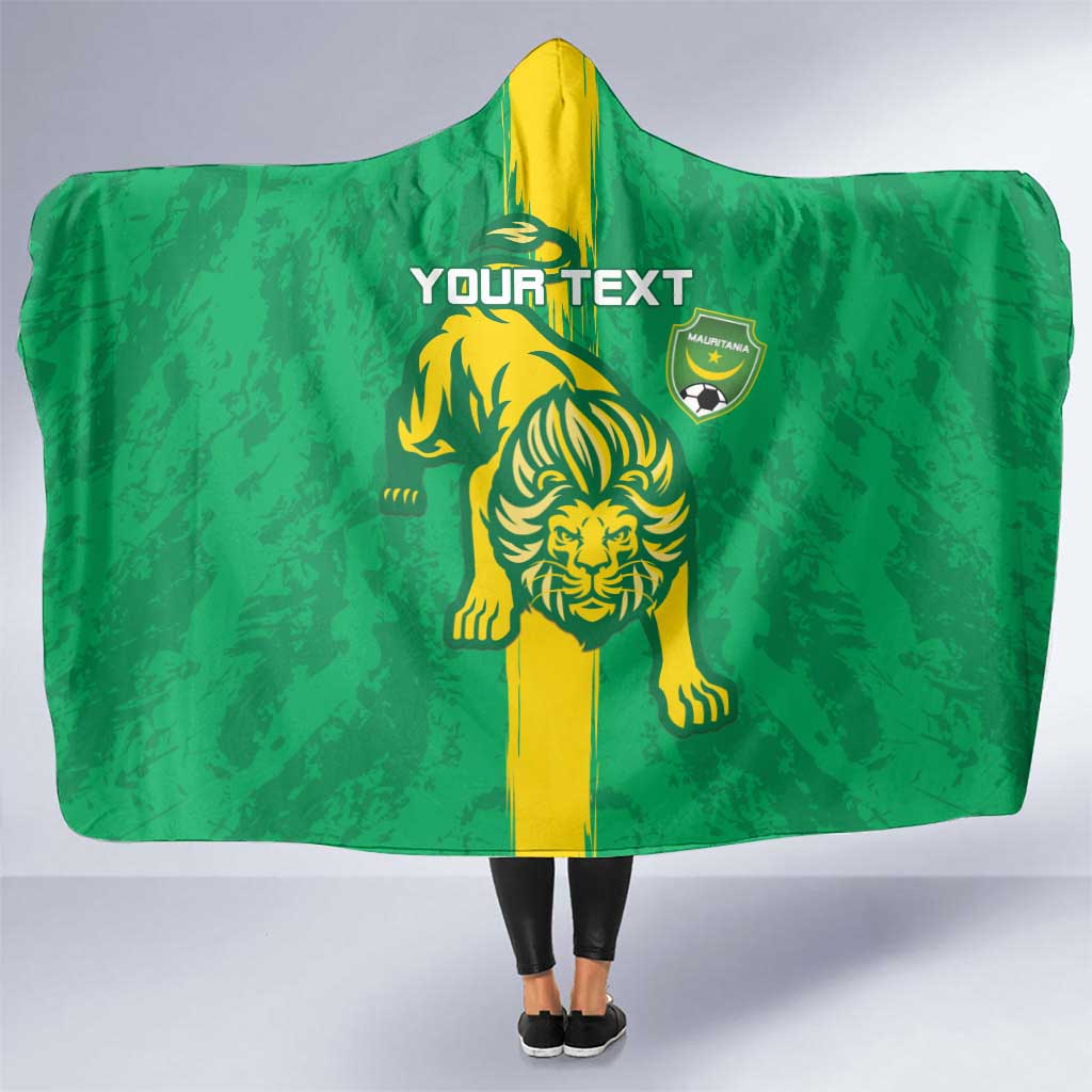 Custom Mauritania Football Hooded Blanket Go Al-Murabitun