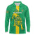 Custom Mauritania Football Long Sleeve Polo Shirt Go Al-Murabitun - Wonder Print Shop