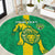 Custom Mauritania Football Round Carpet Go Al-Murabitun - Wonder Print Shop