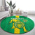 Custom Mauritania Football Round Carpet Go Al-Murabitun - Wonder Print Shop