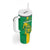 Custom Mauritania Football Tumbler With Handle Go Al-Murabitun - Wonder Print Shop