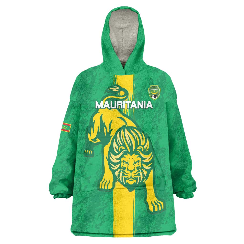 Custom Mauritania Football Wearable Blanket Hoodie Go Al-Murabitun