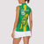 Custom Mauritania Football Women Sleeveless Polo Shirt Go Al-Murabitun - Wonder Print Shop