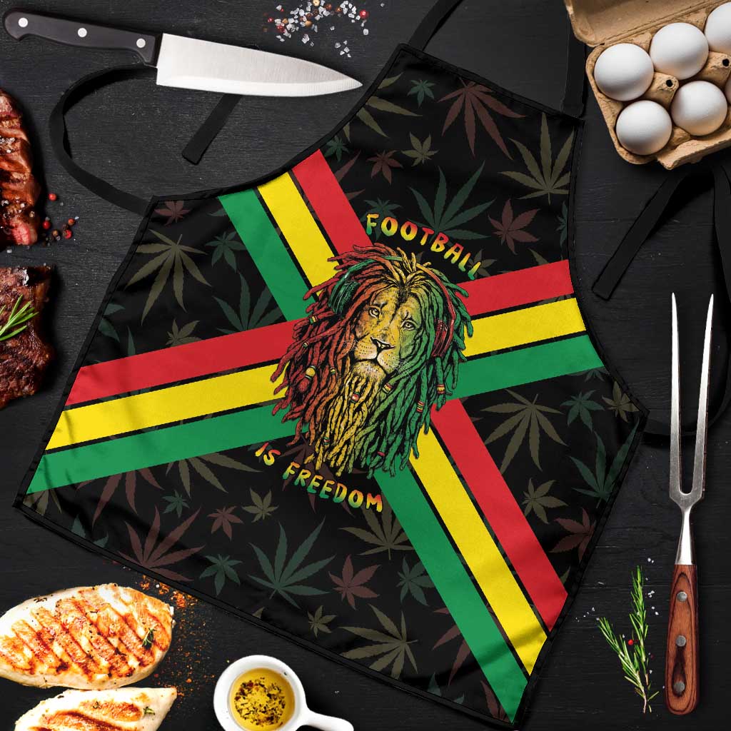 Legend Reggae Marley Football Apron Rasta Lion