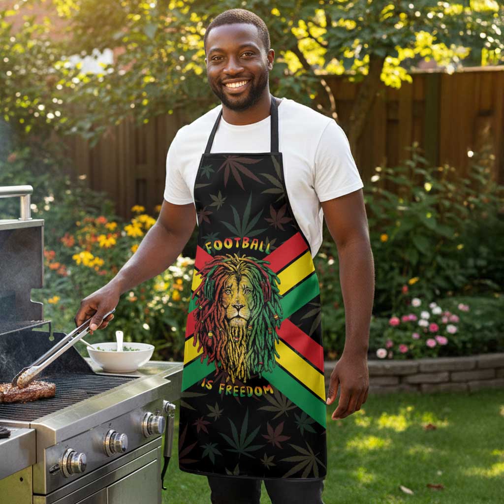 Legend Reggae Marley Football Apron Rasta Lion