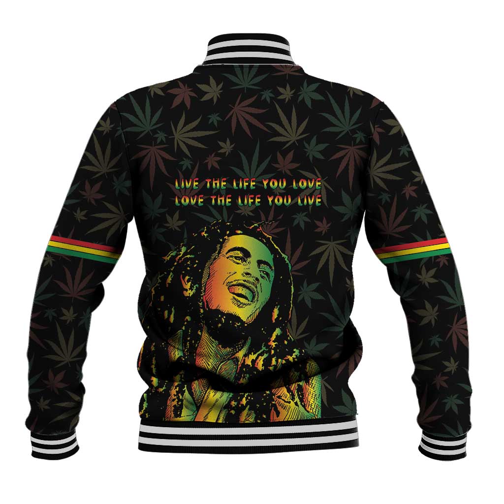 Legend Reggae Marley Football Baseball Jacket Rasta Lion