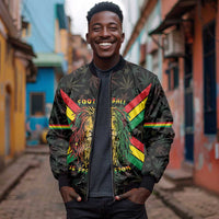 Legend Reggae Marley Football Bomber Jacket Rasta Lion