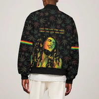 Legend Reggae Marley Football Bomber Jacket Rasta Lion