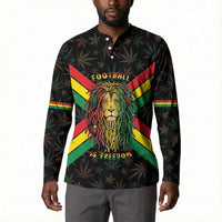 Legend Reggae Marley Football Button Sweatshirt Rasta Lion