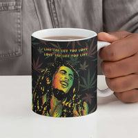 Legend Reggae Marley Football Ceramic Mug Rasta Lion