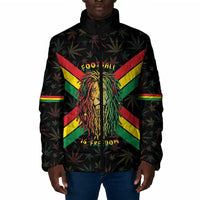 Legend Reggae Marley Football Padded Jacket Rasta Lion