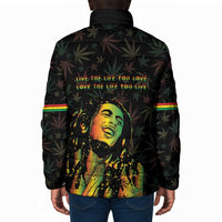 Legend Reggae Marley Football Padded Jacket Rasta Lion