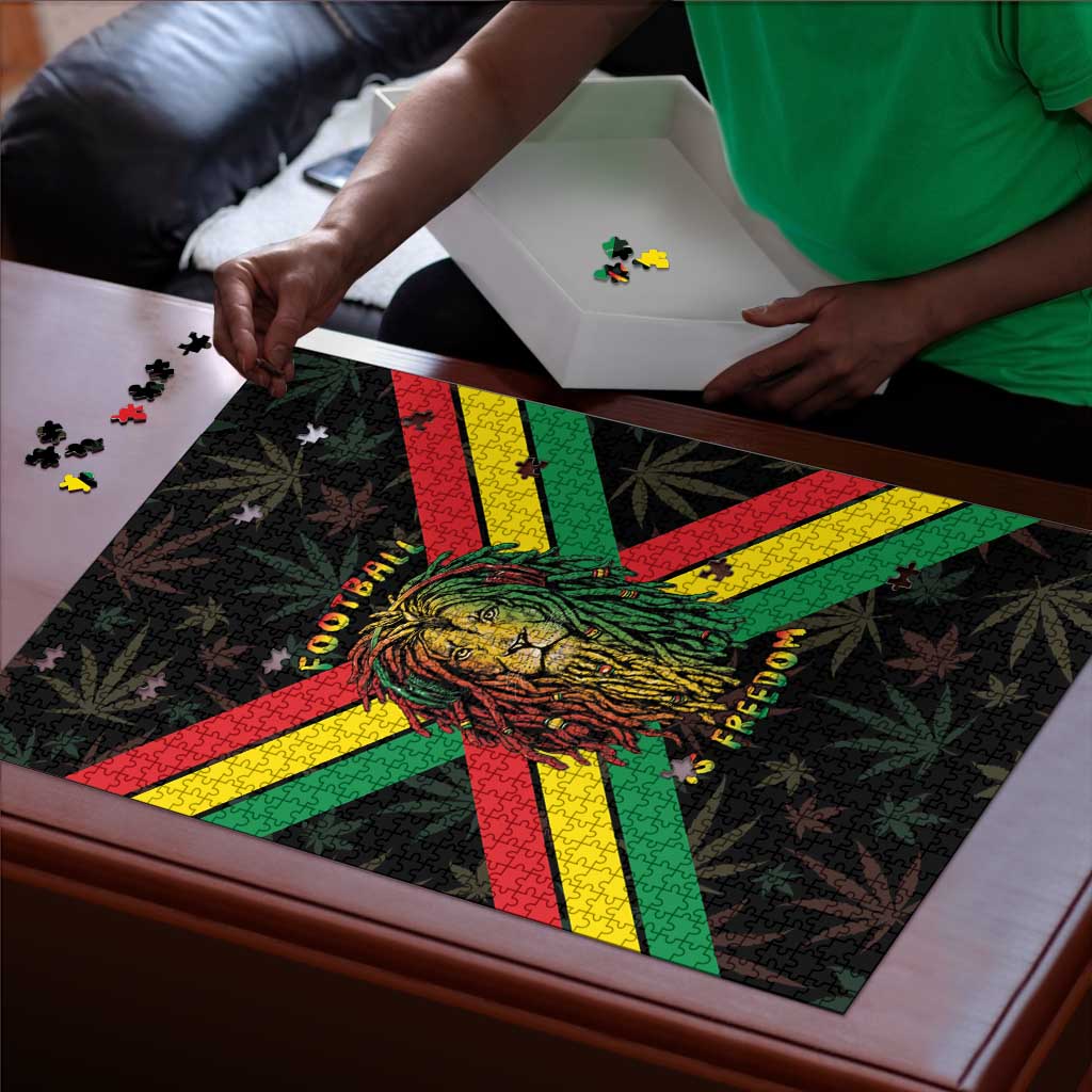 Legend Reggae Marley Football Puzzle Rasta Lion