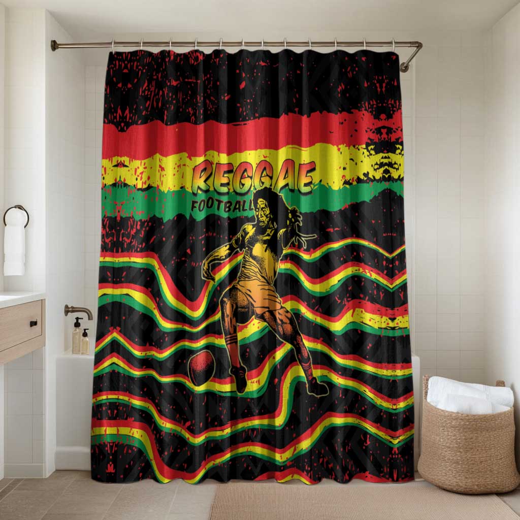 Reggae Legend Bob Football Bathroom Set Grunge Style