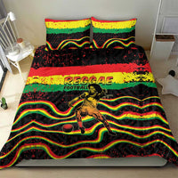 Reggae Legend Bob Football Bedding Set Grunge Style