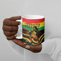 Personalized Reggae Legend Bob Football Ceramic Mug Grunge Style