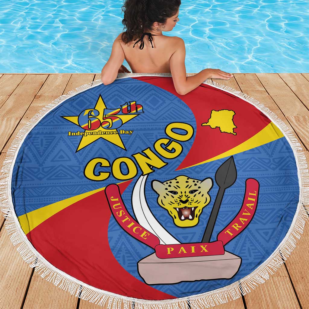 Congo-Kinshasa Beach Blanket 65th Anniversary Of Independence