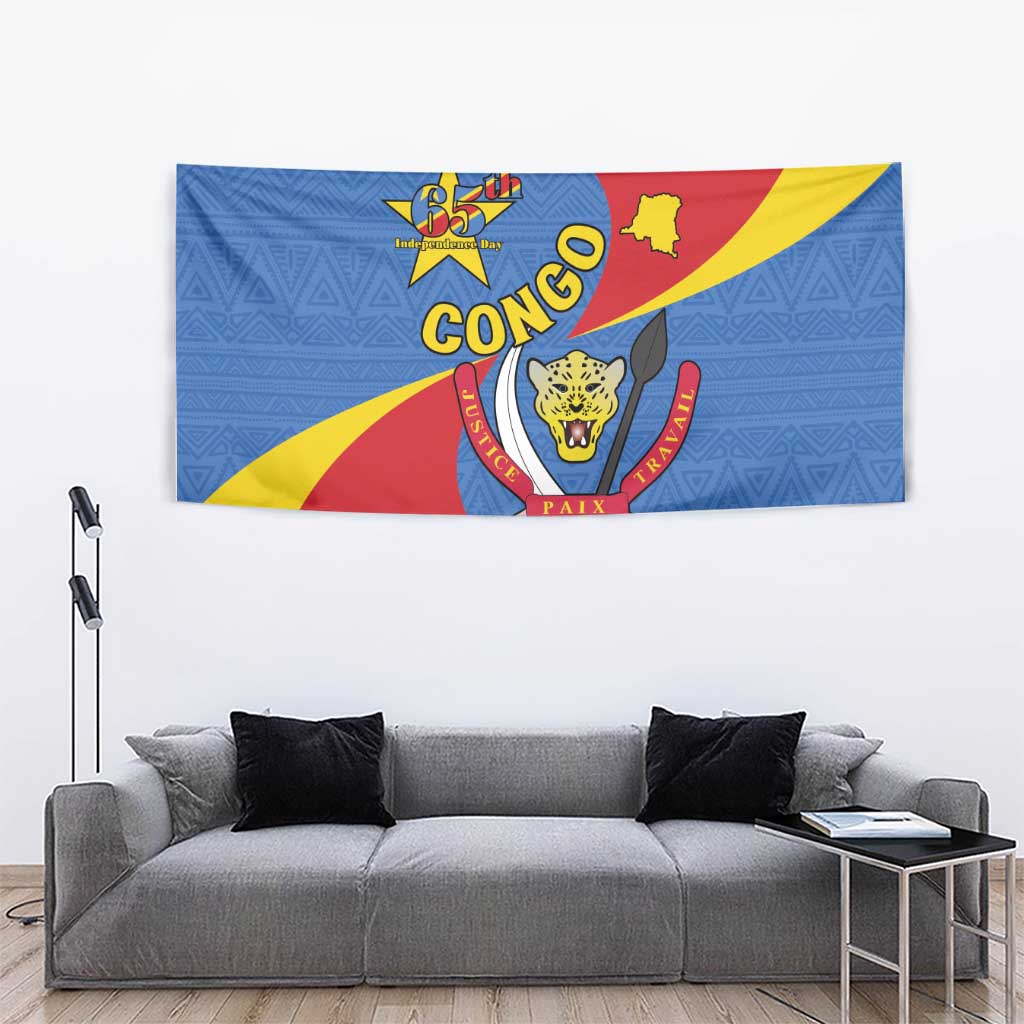 Congo-Kinshasa Tapestry 65th Anniversary Of Independence