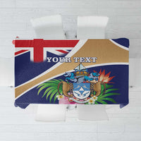 Personalized Tristan da Cunha Tablecloth Coat Of Arms - Flag Style