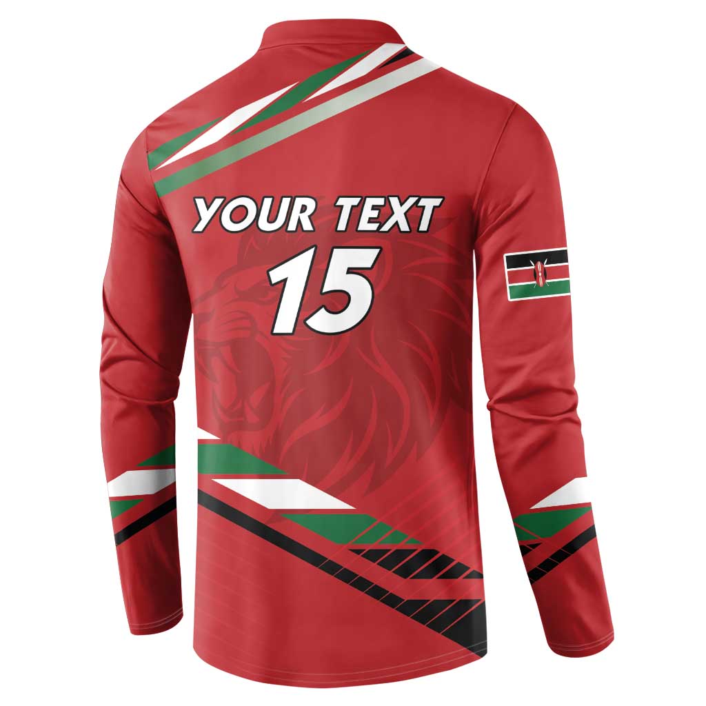 Custom Kenya Volleyball Button Sweatshirt We Are Champions