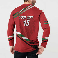 Custom Kenya Volleyball Button Sweatshirt We Are Champions