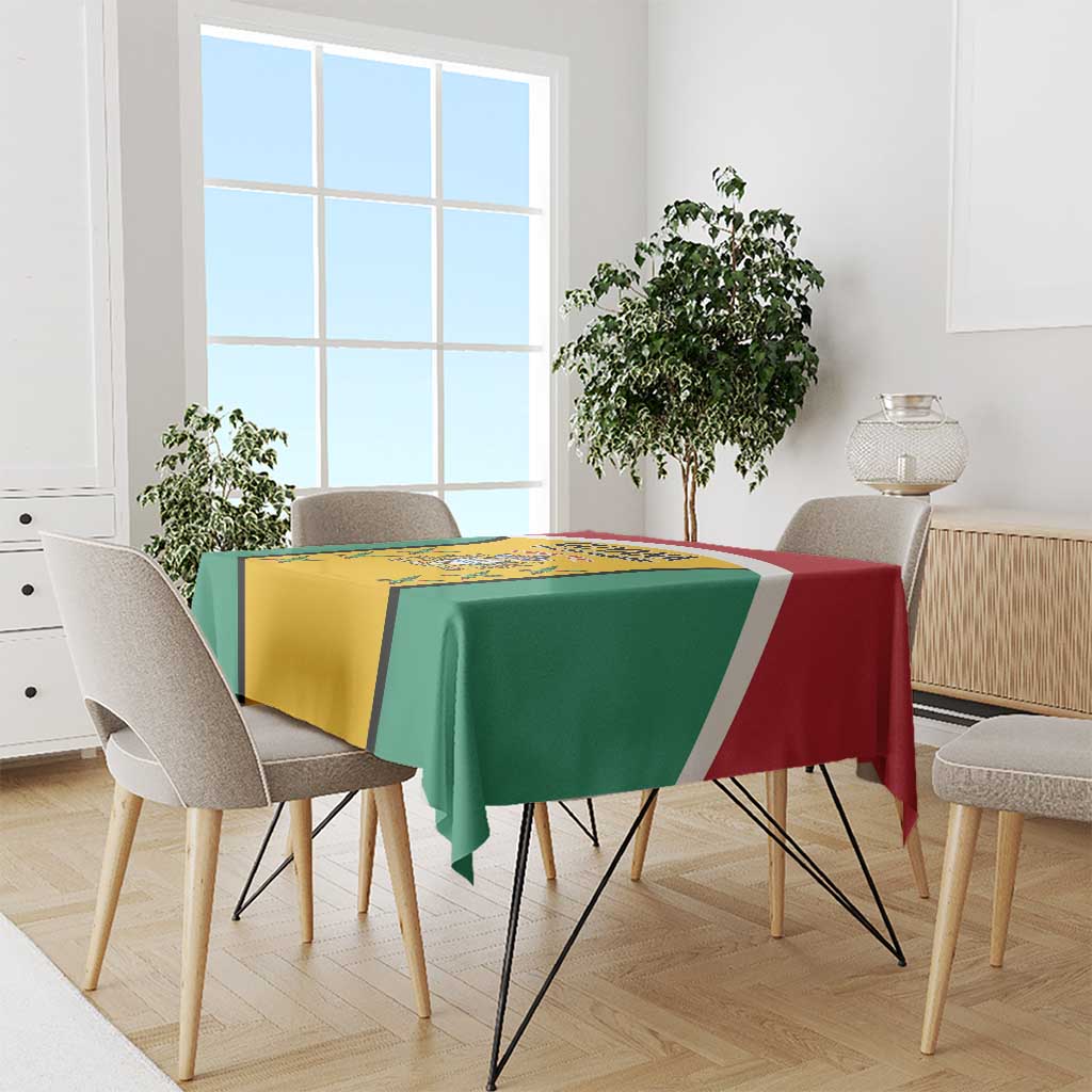 Custom Guyana Cricket Tablecloth Come On Amazon Warriors