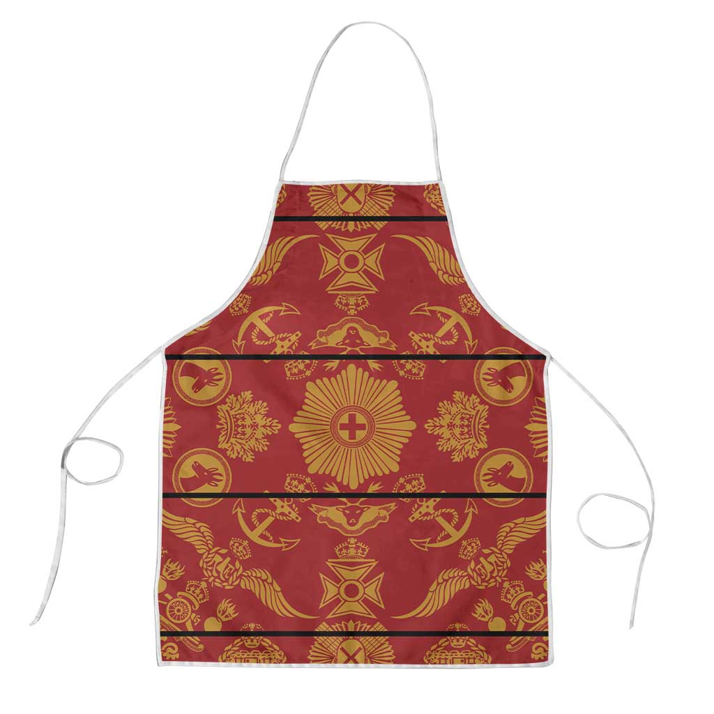 Lesotho Seanamarena Kharetsa Royal Red Apron Basotho Traditional Blanket Style - Wonder Print Shop