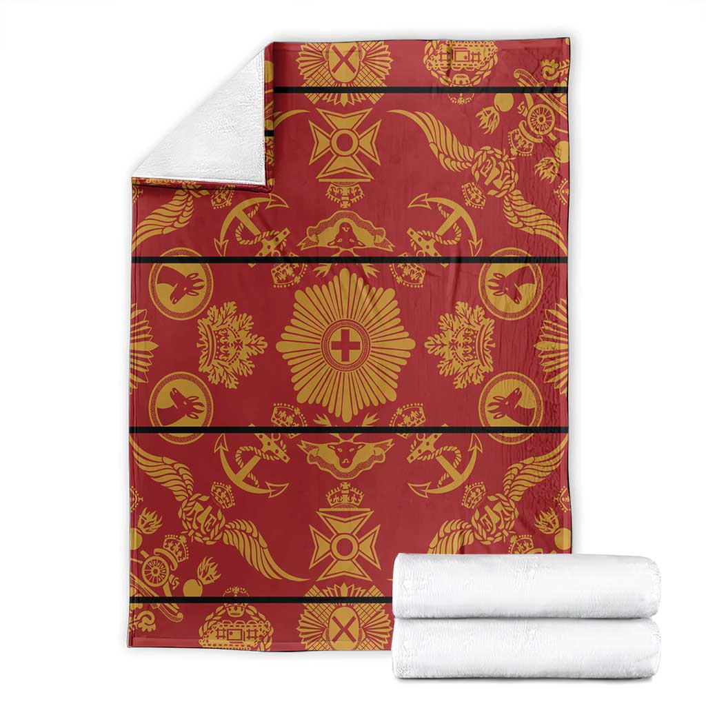 Lesotho Seanamarena Kharetsa Royal Red Blanket Basotho Traditional Blanket Style - Wonder Print Shop