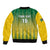 Custom Dominica Cricket Bomber Jacket Sporty Style - Wonder Print Shop