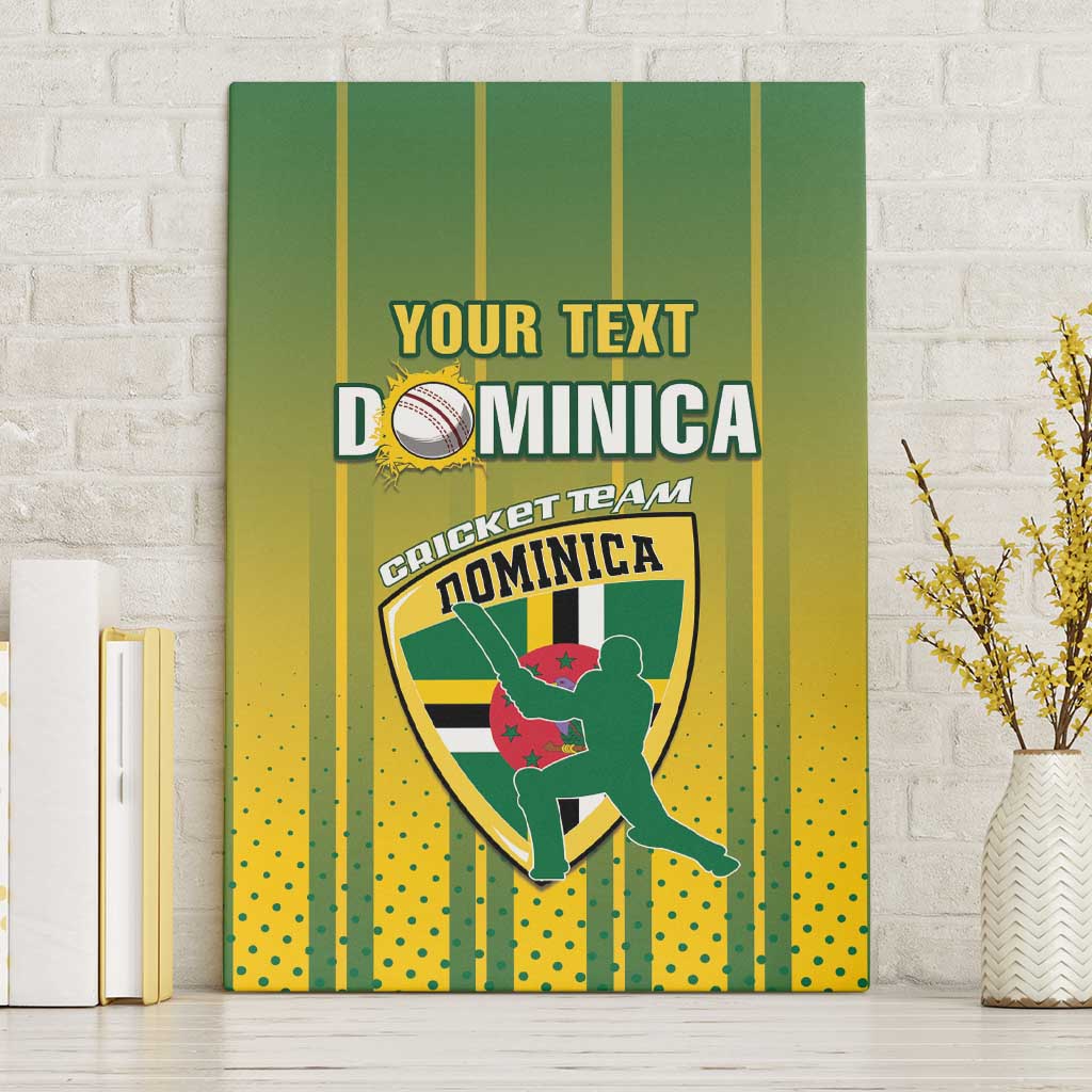 Custom Dominica Cricket Canvas Wall Art Sporty Style - Wonder Print Shop