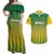 Custom Dominica Cricket Couples Matching Off Shoulder Maxi Dress and Hawaiian Shirt Sporty Style - Wonder Print Shop