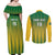 Custom Dominica Cricket Couples Matching Off Shoulder Maxi Dress and Long Sleeve Button Shirt Sporty Style - Wonder Print Shop